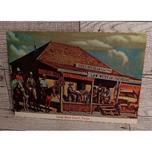 VTG Postcard Judge‎ Bean Court Langtry Texas Ephemera Memorabilia Souvenir